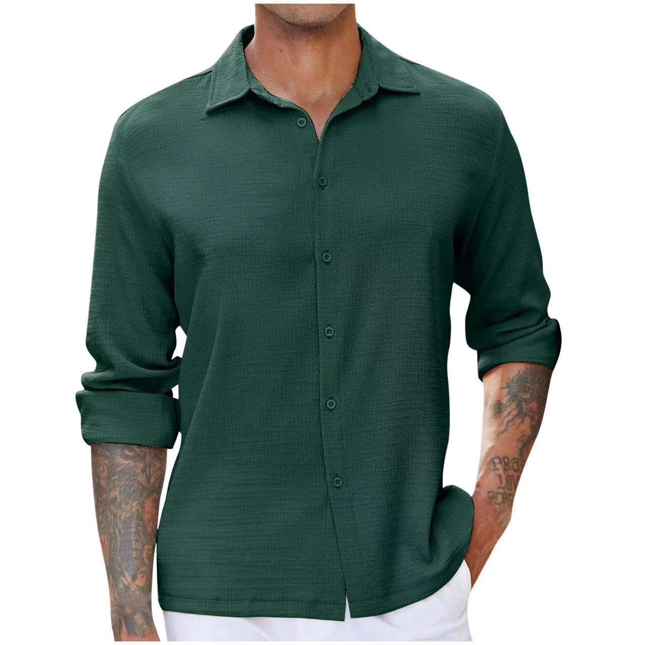 Herren Langarmhemd Elegantes Design