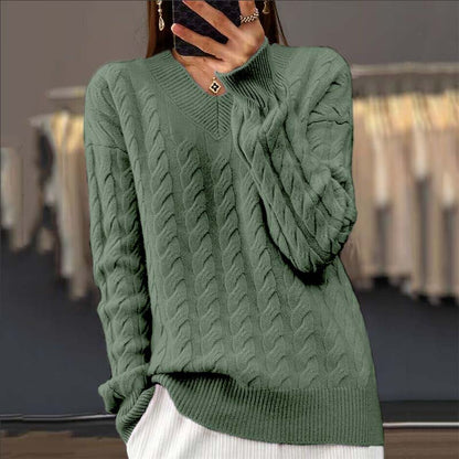 Stylische Pullover mit Zopfdesign