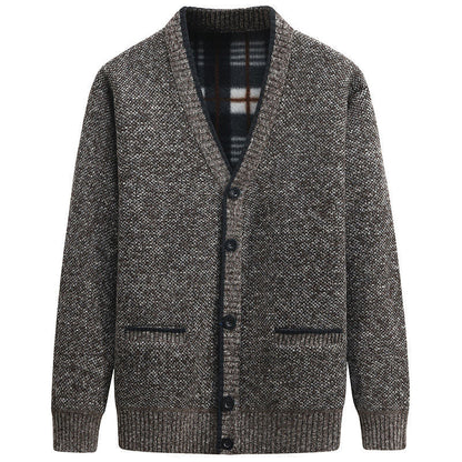 Herren Strickjacke Modern V-Ausschnitt Elegantes Design