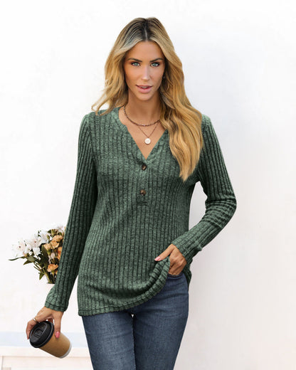 Damen Leger Langarmshirt Bequem Style