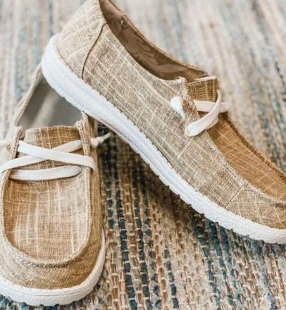 Damen Slip-On Schuhe Bequem Elastisch Rutschfest