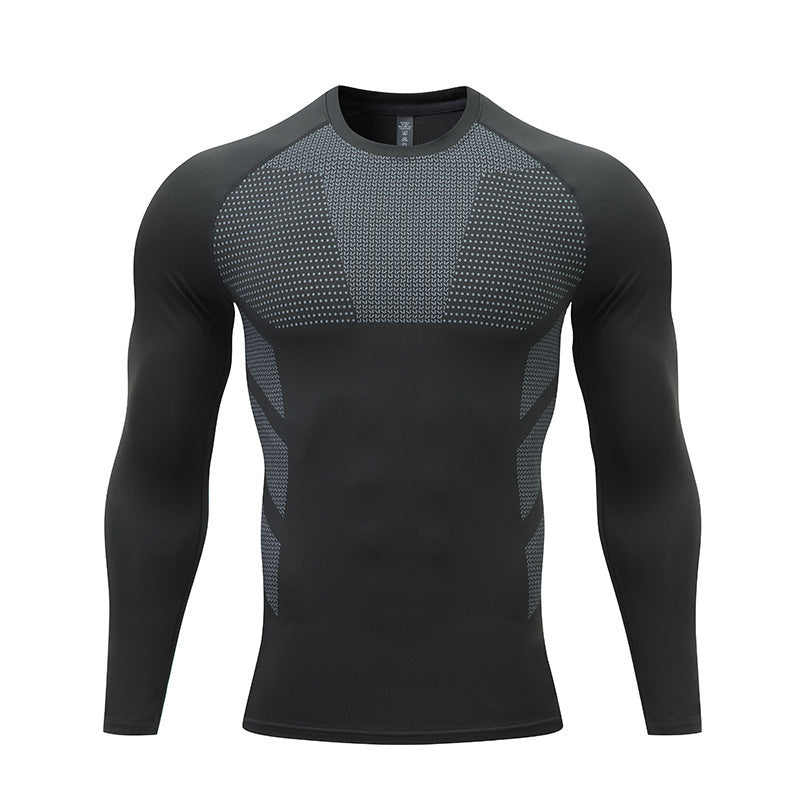 Herren Sportshirt Langarm Komfort Fit