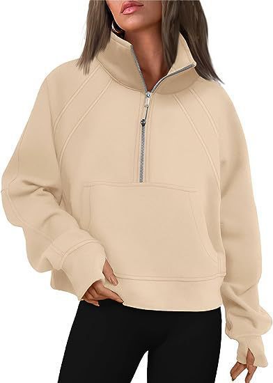 Damen Sweat Pullover Kapuze Kängurutasche Bequem