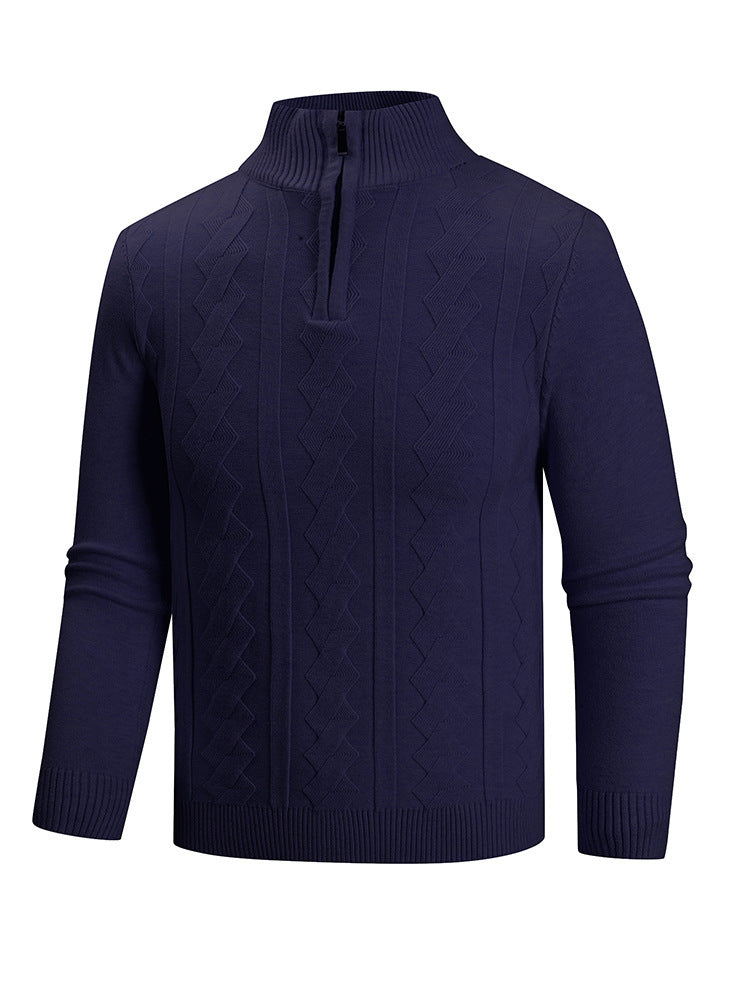 Herren Pullover Hochkragen Elegantes Design
