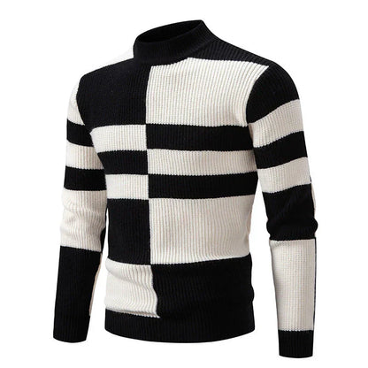 Herren Strickpullover Grafik Muster Modern