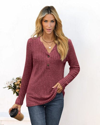 Damen Leger Langarmshirt Bequem Style