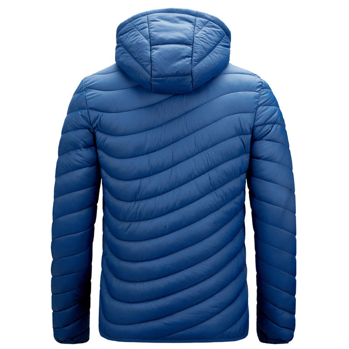 Leichte Herrenjacke Kapuze Sportlich - IdealeKleiden