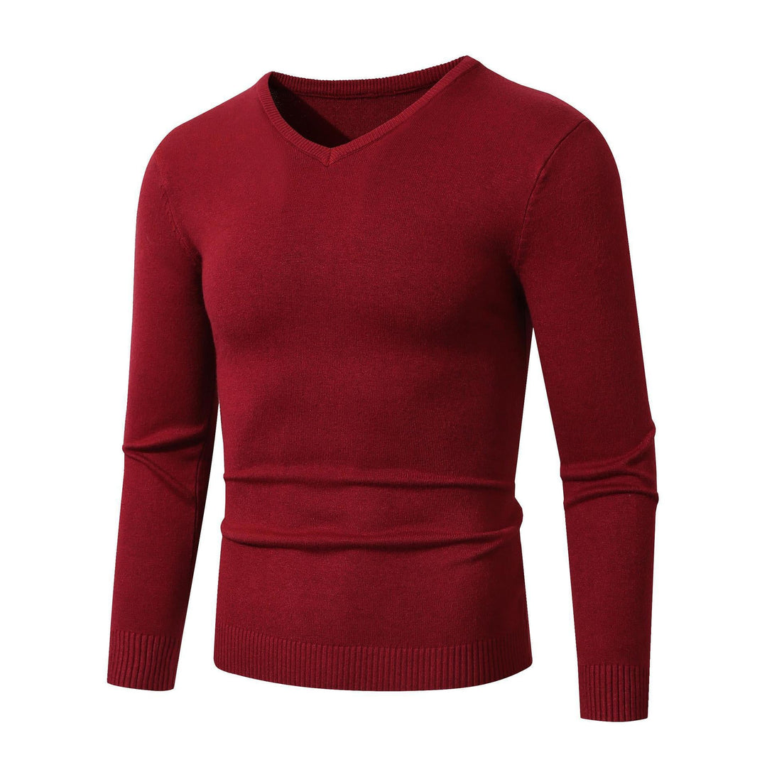Herren Pullover V-Ausschnitt Soft Baumwolle