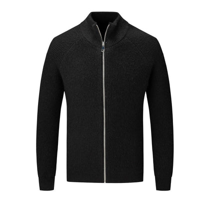 Herren Strickjacke Hochkragen Elegantes Design