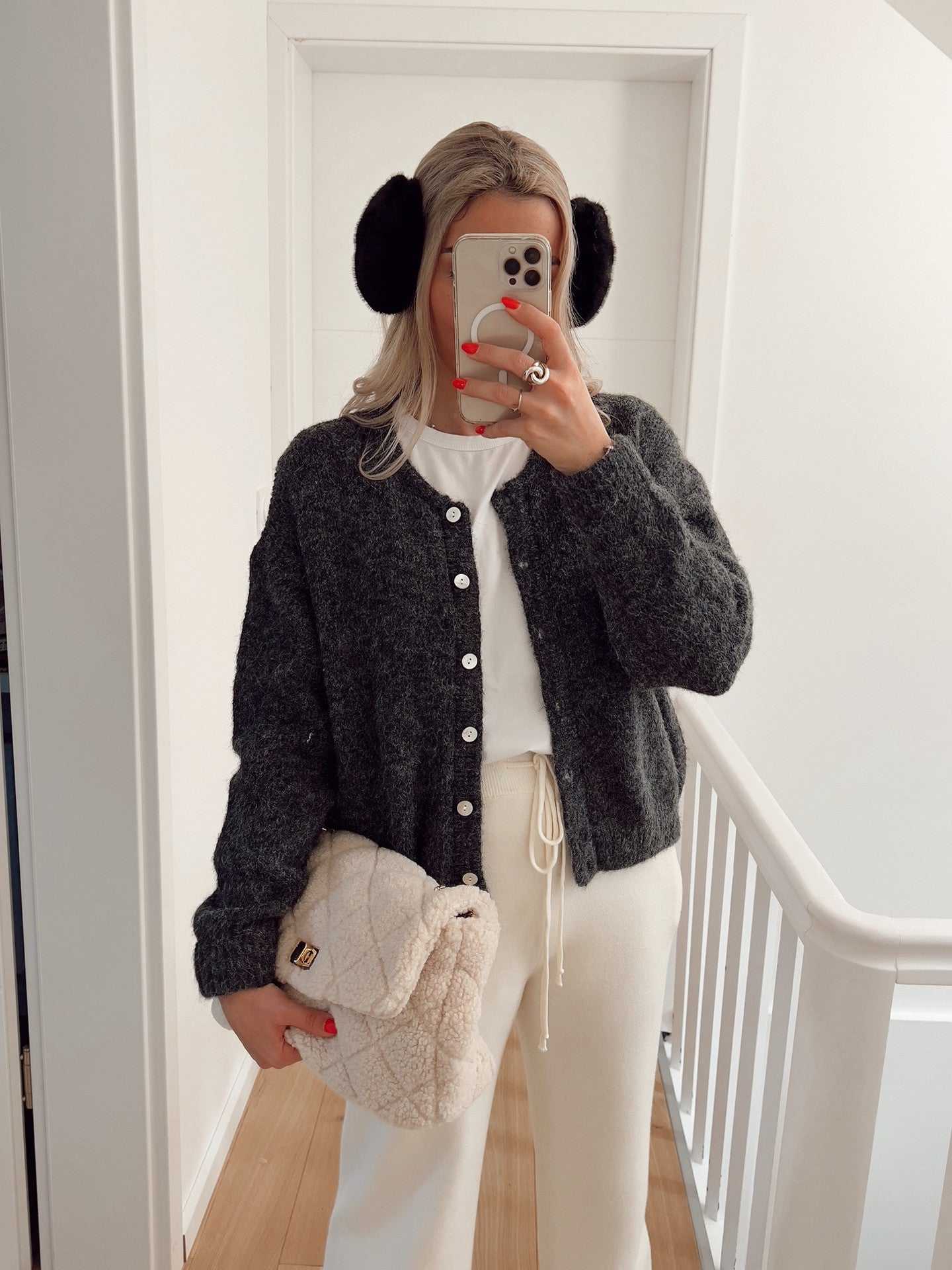 Damen Strickjacke Weich Elegant Schnitt