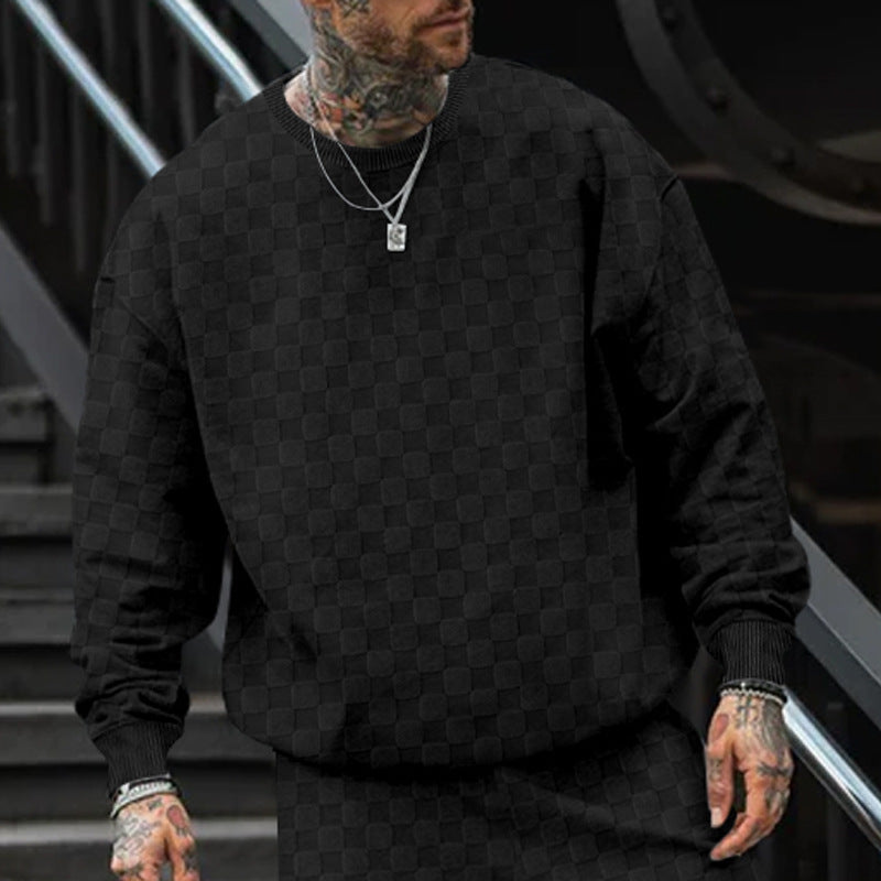 Herren Oversize Pullover Bequem Großzügig Strukturiert