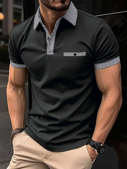 Herren Polo-Shirt Klassisch Weiß