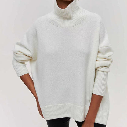 Damen Oversized Pullover Weich Struktur