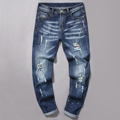 Herren Casual Jeans Bunt Farbenfroh Design