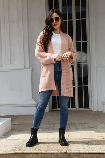 Damen Strickjacke Elegant Übergröße