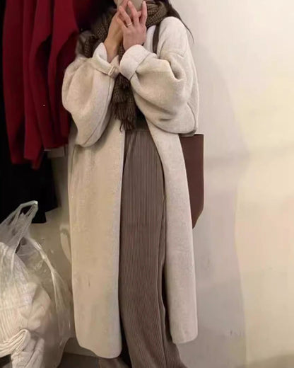 Große Strickjacke Wollmantel Übergröße
