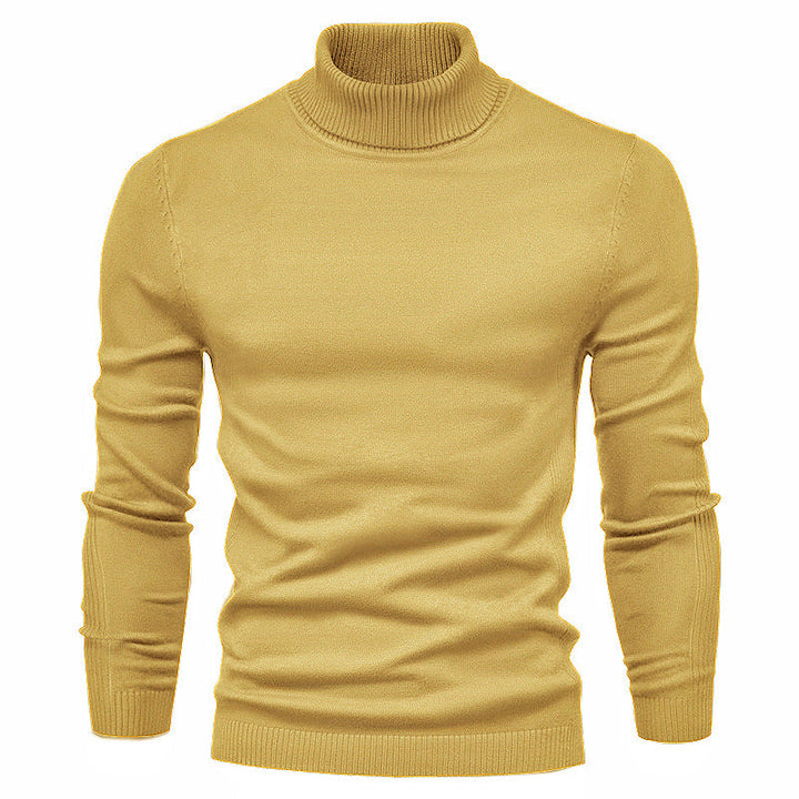 Herren Rollkragenpullover Feinwolle Elegantes Design