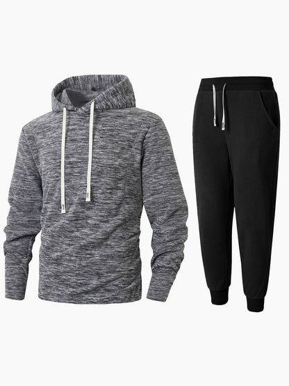 Herren Sportset Fleece Kapuzenpullover und Joggers