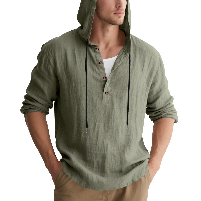 Herren Kapuzenpullover Lässig Baumwolle Hochwertig