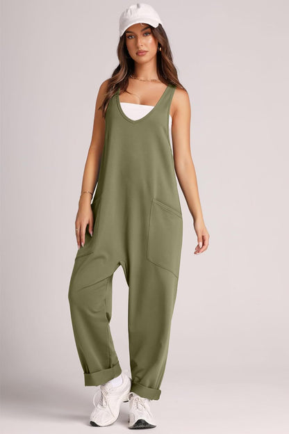 Damen Jumpsuit Comfort mit großen Taschen und Stretchstoff