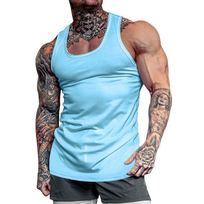 Herren Sport Tanktop Atmungsaktiv Leicht Baumwolle