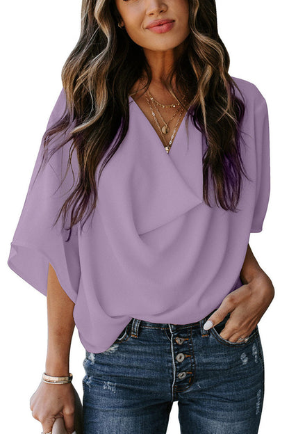 Damen Bluse Elegant Lässig Schnitt Trendy Kleidung