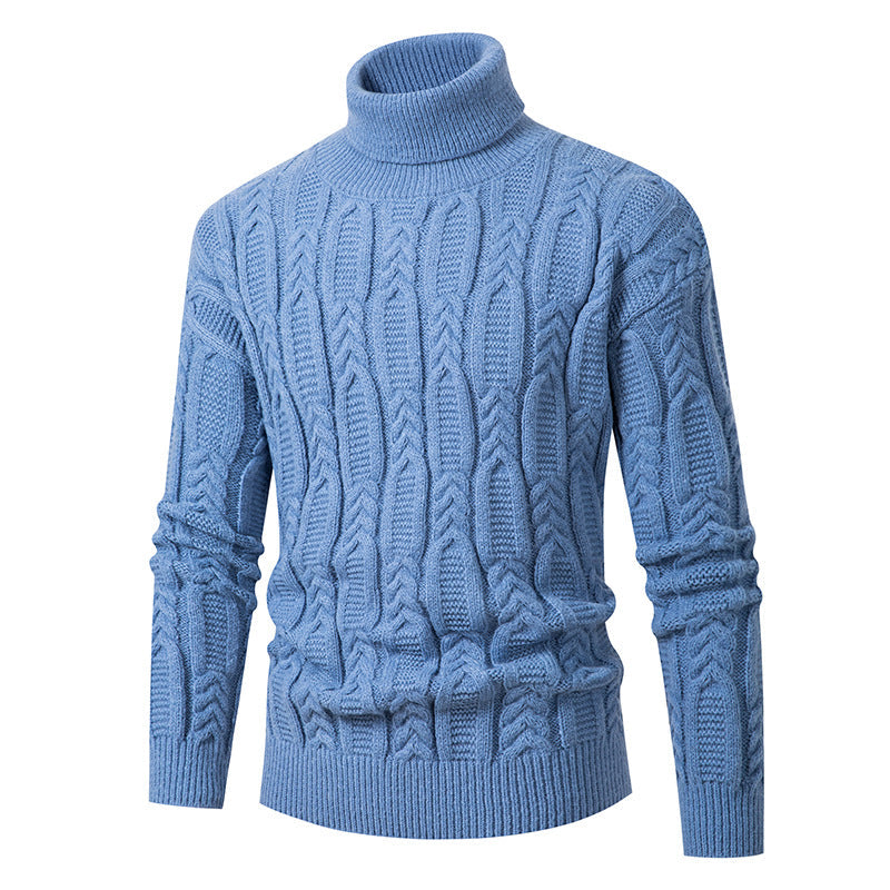 Herren Rollkragenpullover Strukturiert Elegantes Design