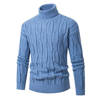 Herren Rollkragenpullover Strukturiert Elegantes Design