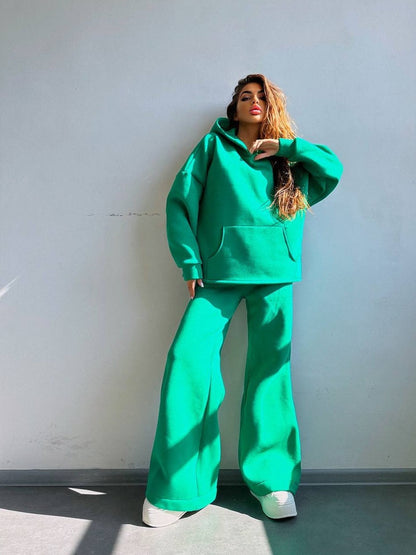 Damen Hoodie Oversized & Weite Jogginghose Set