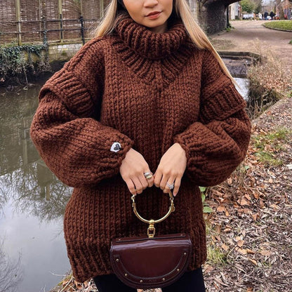 Übergroße Frauenpullover Oversized Style