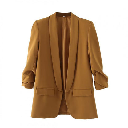 Damen Blazer Figurbetont Elegant Lang