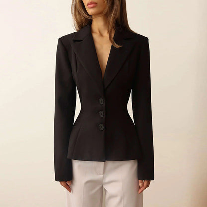 Frauen Blazer Elegant Schnitt Geschäftlich