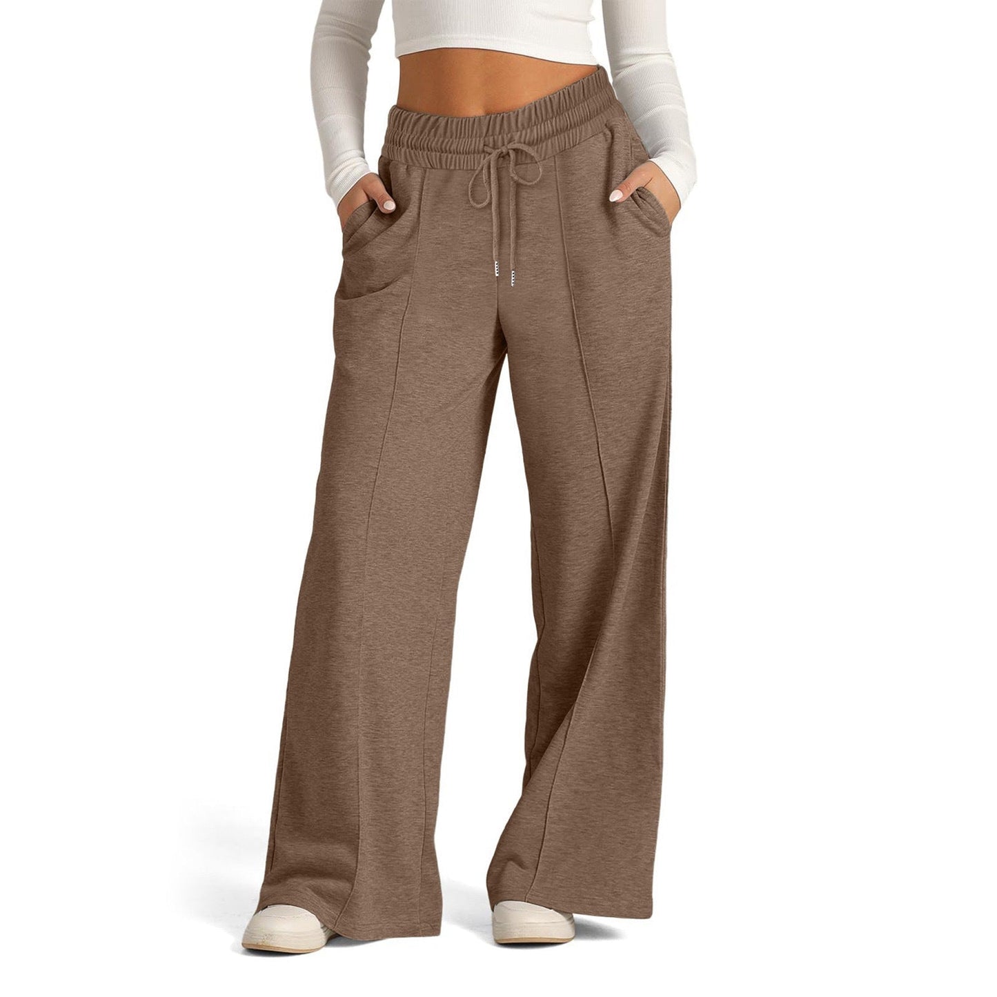 Damen Jogginghosen Bequem Elastisch Mit Taschen