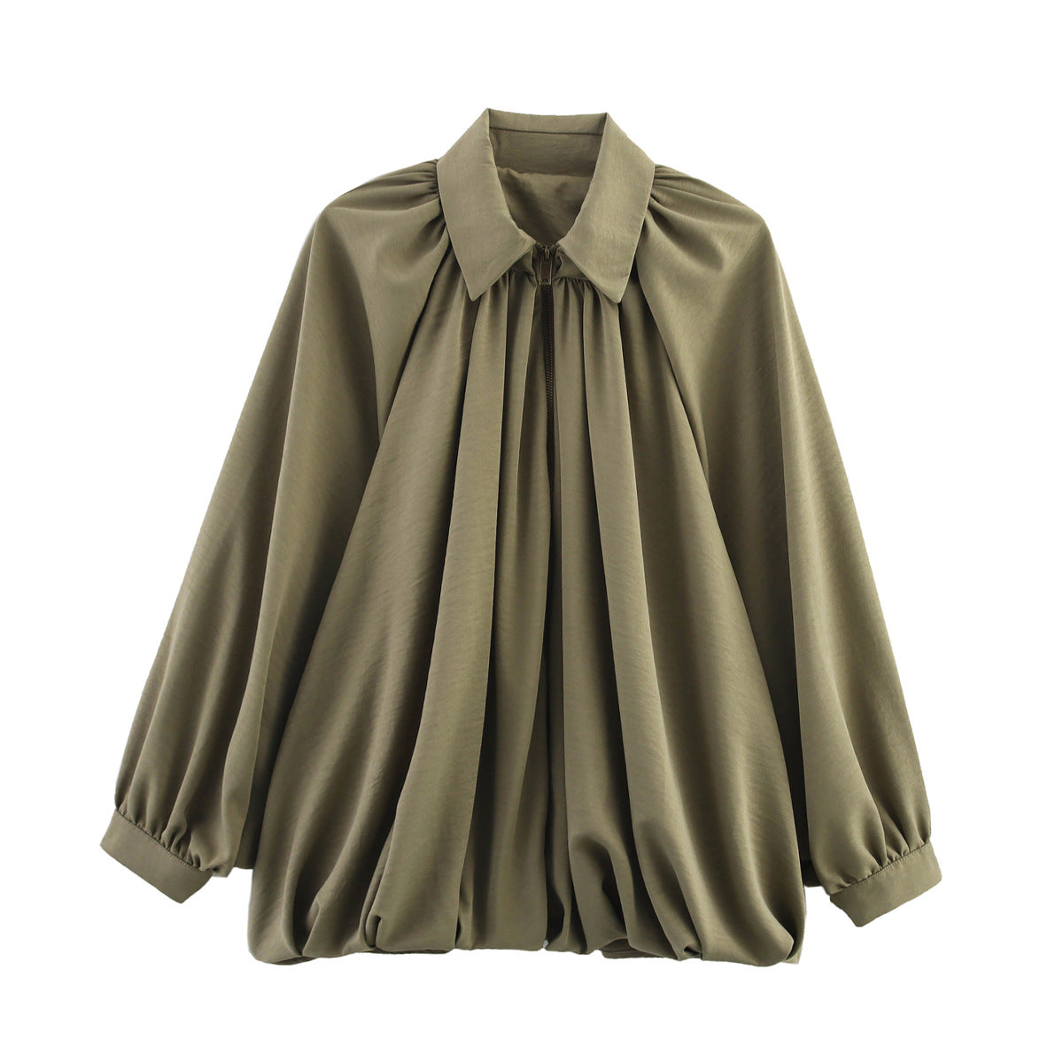 Damen Bluse Oversized Leicht Rüschen Design