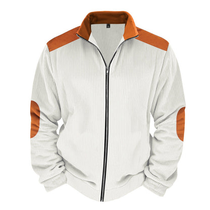 Modisches Kleid mit Steppdesign und Kontrastärmeln