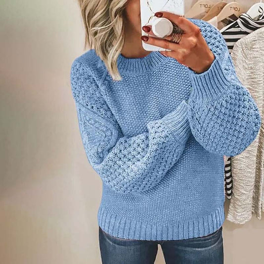 Damen Strickpullover Winter Warm - IdealeKleiden