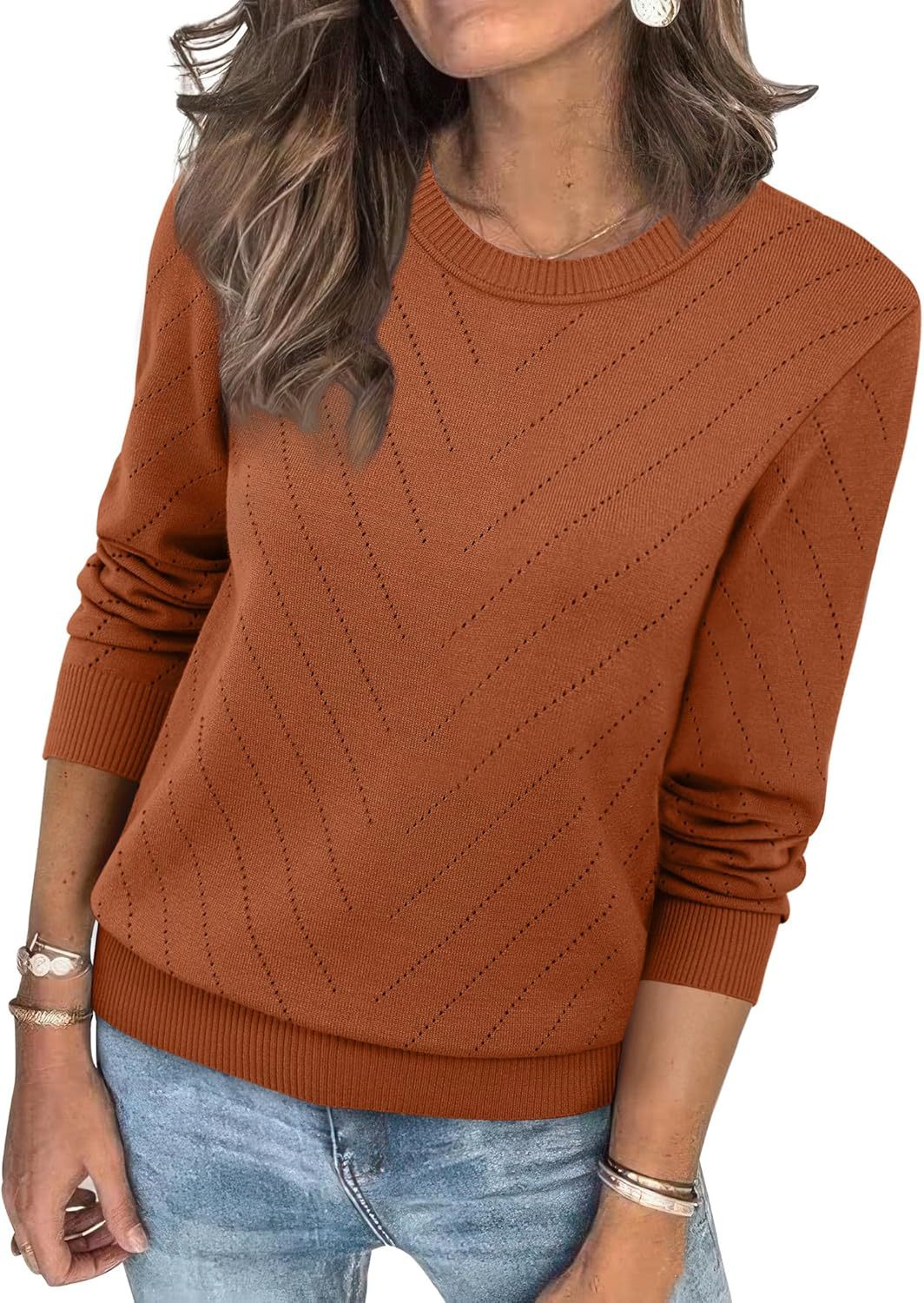 Damen Pullover Streifen Chic Eleganz
