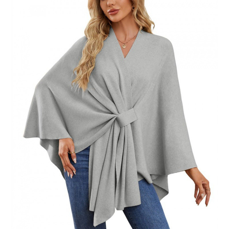 Damen Wickelmantel Modern Chic Elegantes Design