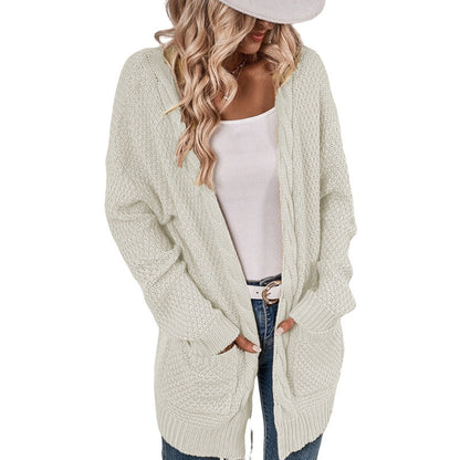 Damen Strickcardigan Großzügig Mit Taschen Elegantes Design
