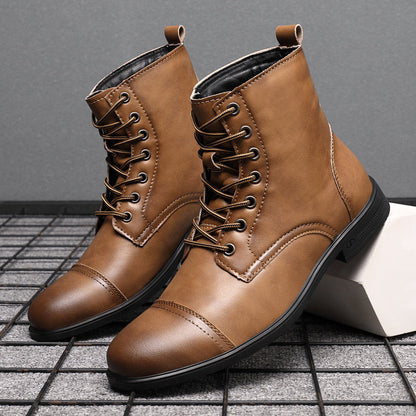 Herren Stiefel Schnürfront Hochwertig