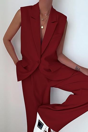 Damen Business Anzug Elegant Kurzarm Tops und Hose
