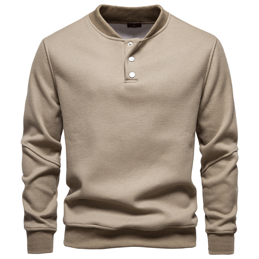 Herren Pullover Langarm Strukturiert Modern