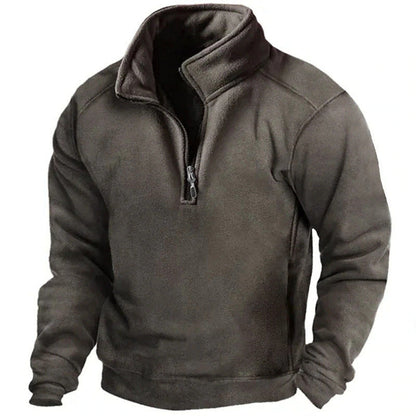 Herren Fleece Pullover Warm Hochkragen