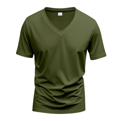 Herren T-Shirt V-Ausschnitt Leicht atmungsaktiv