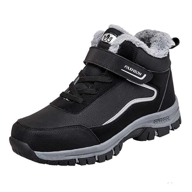 Damen Wanderschuhe Warm Gefüttert Klettverschluss - IdealeKleiden