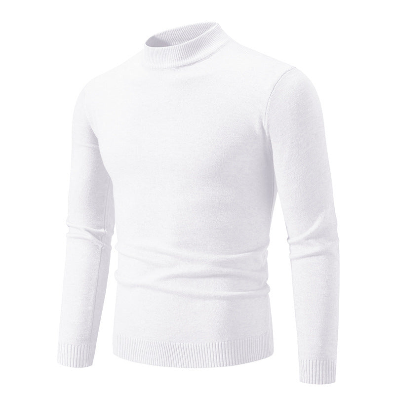 Herren Rollkragenpullover Modern Fein Strick