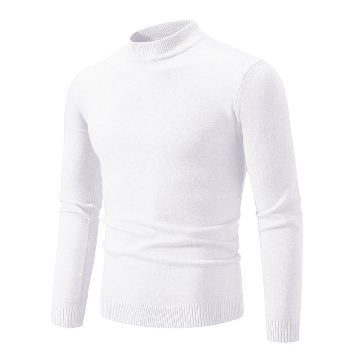 Herren Rollkragenpullover Modern Fein Strick