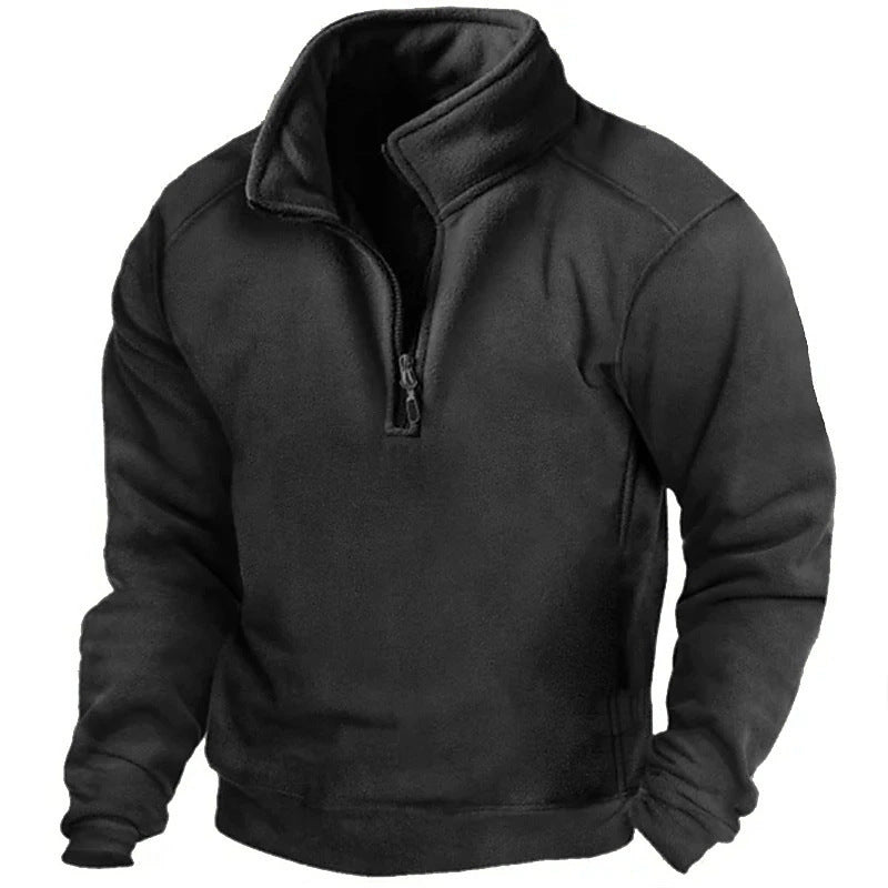 Herren Fleece Pullover Warm Hochkragen