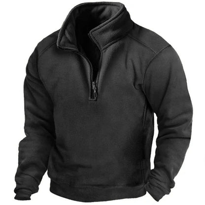 Herren Fleece Pullover Warm Hochkragen