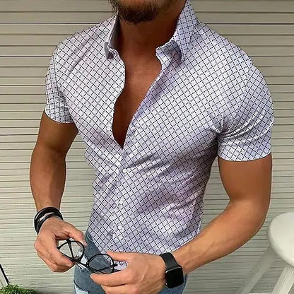 Herren Hemd Modern Karo Klassisch Kent